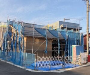 FREEQ野添の家、上棟