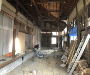 入母屋の建物減築工事その②