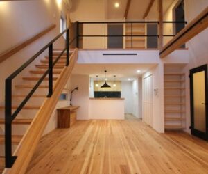 西明石北町の家、完成（内観）