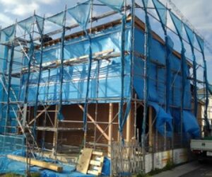 竜が岡の家、上棟