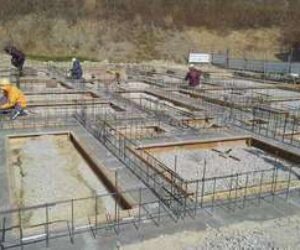 保育園　基礎工事が終わり上棟へ