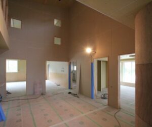 保育園の大工工事が終わり仕上げ工事へ