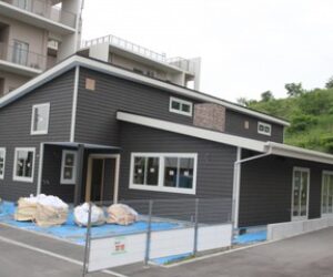 保育園の外装完成