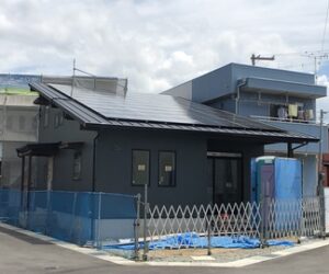 FREEQ野添の家、外装完成