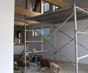 FREEQ野添の家、仕上げ工事へ