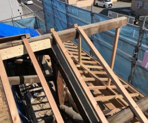 入母屋の建物減築工事その③