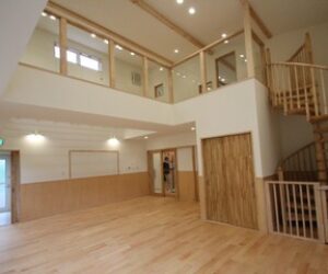 保育園新築工事完成、特別に見学会開催