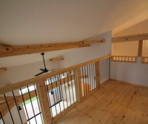 FREEQ野添の家、平屋風の２階の様子