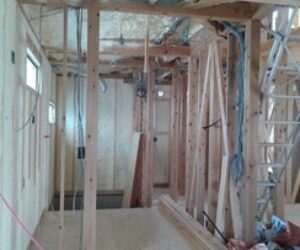 竜が岡の家、施工中