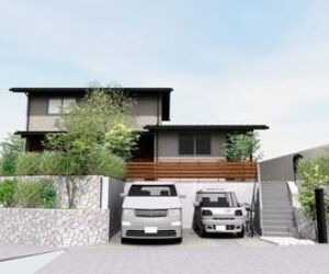 山手台Ⅱの家　、完成予想パース