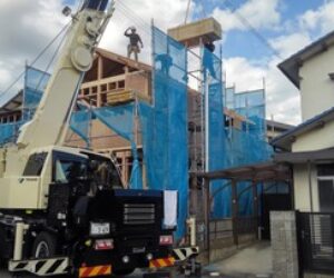 北本荘Ⅱの家、上棟