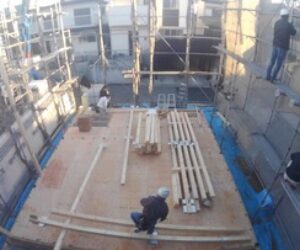 金ケ崎の家、上棟