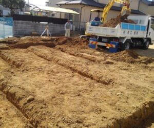 西明石Ⅲの家　基礎から上棟へ