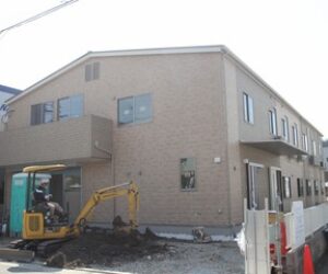 にじ作業所新築工事の外装完成