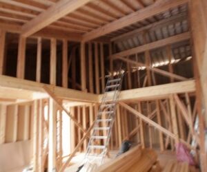 西島Ⅳの家、上棟